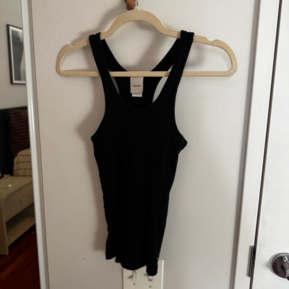 CALVIN KLEIN bundle of two - black and charcoal ribbed tanks - Picture 4 of 7